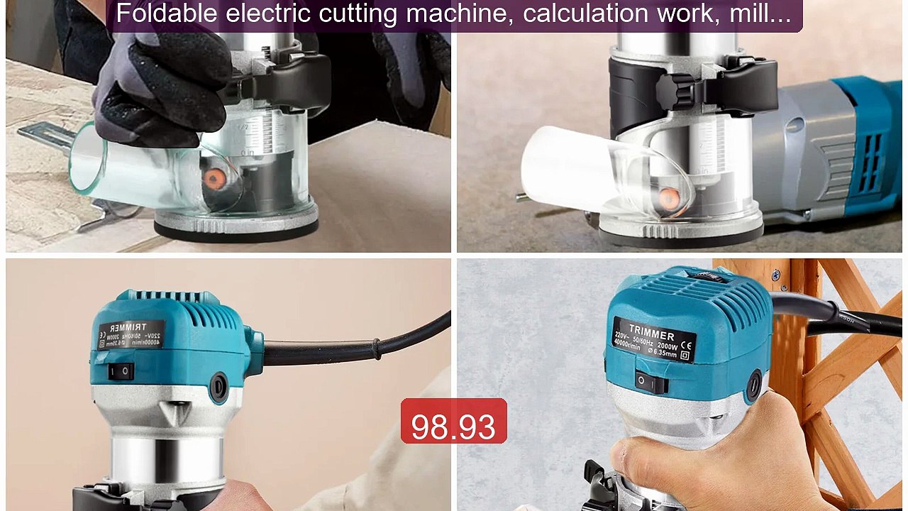Foldable electric cutting machine, calculation work, milling,... -- Amazing Value 2026 | Must Have!