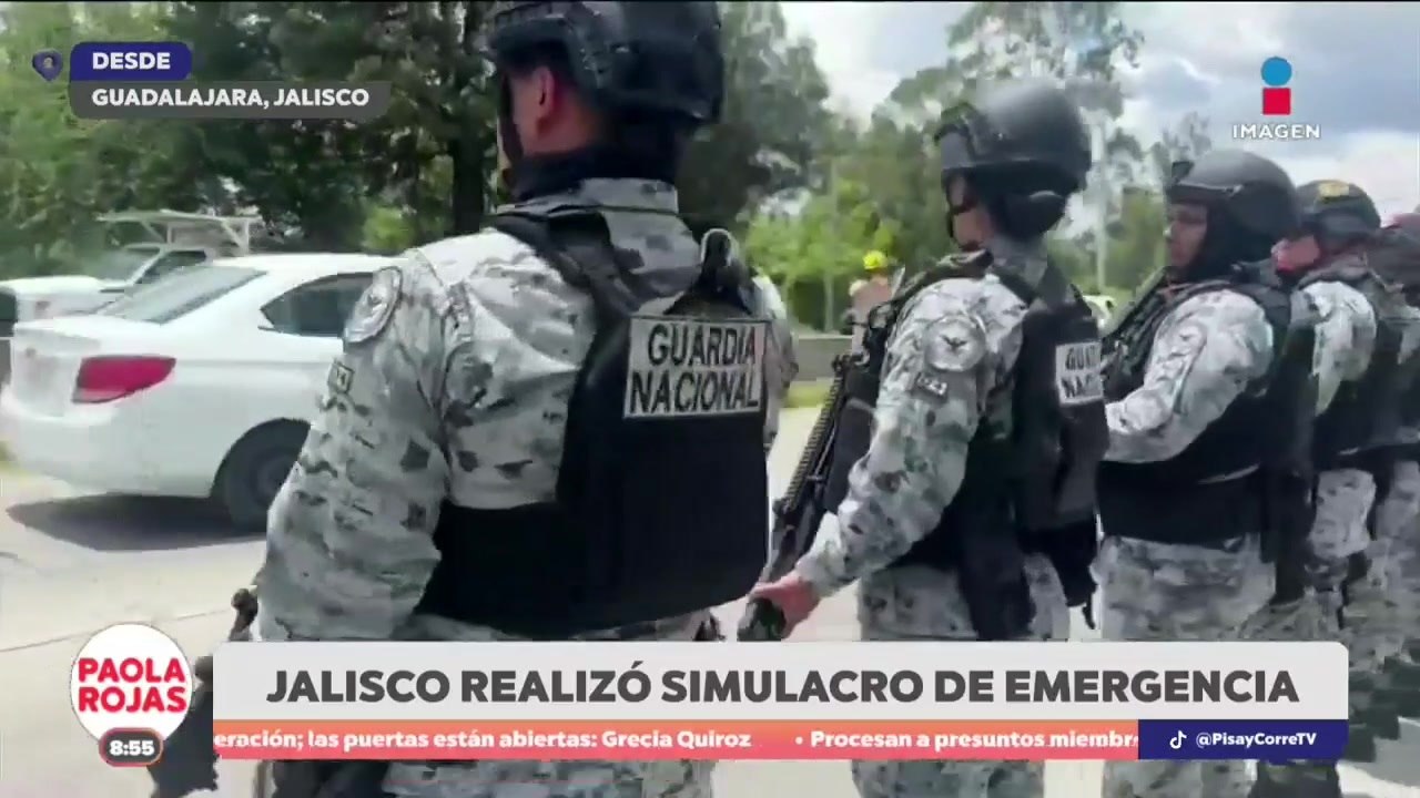 Así fue el simulacro de emergencia realizado en Jalisco | De Pisa y Corre con Paola Rojas