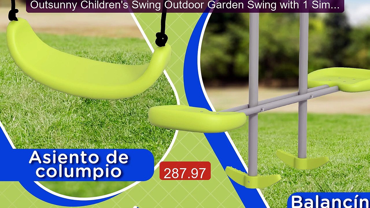 Outsunny Children's Swing Outdoor Garden Swing with 1 Simple Swing ... -- Top Rated 2026 | Buy Now!