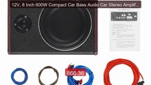 12V, 8 Inch 600W Compact Car Bass Audio Car Stereo Amplifier S... -- Hot Deal 2026 | Limited Offer!