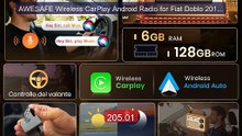 AWESAFE Wireless CarPlay Android Radio for Fiat Doblo 2015-2019 wi... -- Best Deal 2026 | Shop Now!