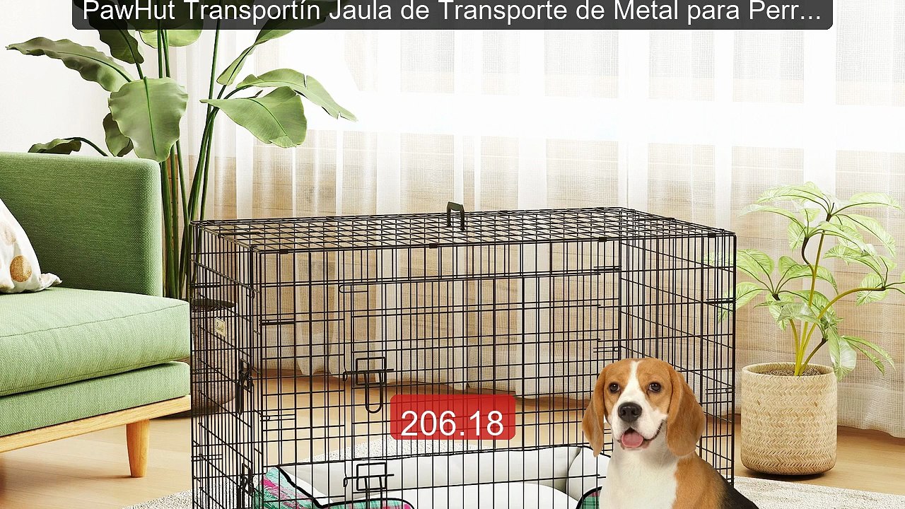 PawHut Transportín Jaula de Transporte de Metal para Perro 92x... -- Hot Deal 2026 | Limited Offer!