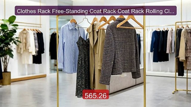 Clothes Rack Free-Standing Coat Rack Coat Rack Rolling Clot... Top Pick 2026 | Unbeatable Price!