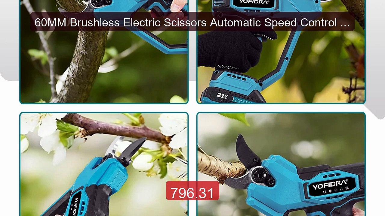 60MM Brushless Electric Scissors Automatic Speed Control Prun... -- Amazing Value 2026 | Must Have!