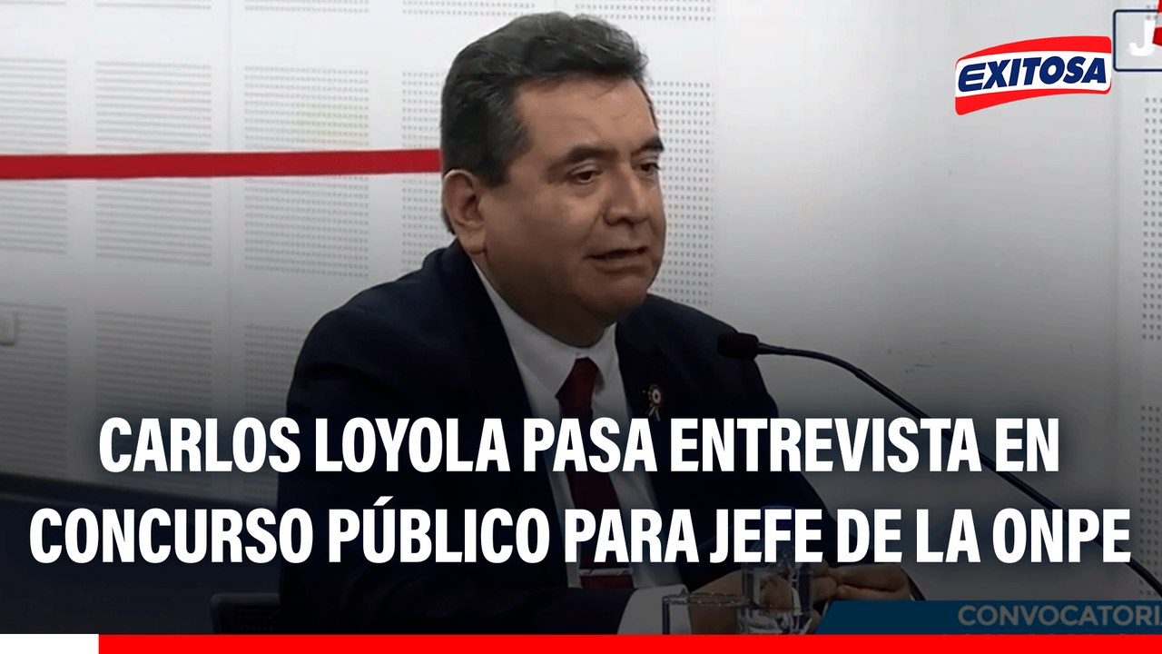 Carlos Martín Loyola pasa entrevista personal durante Concurso Público para jefe de la ONPE
