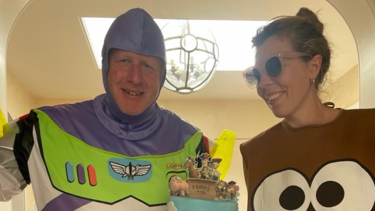 Boris Johnson dresses up as Buzz Lightyear for son’s birthday