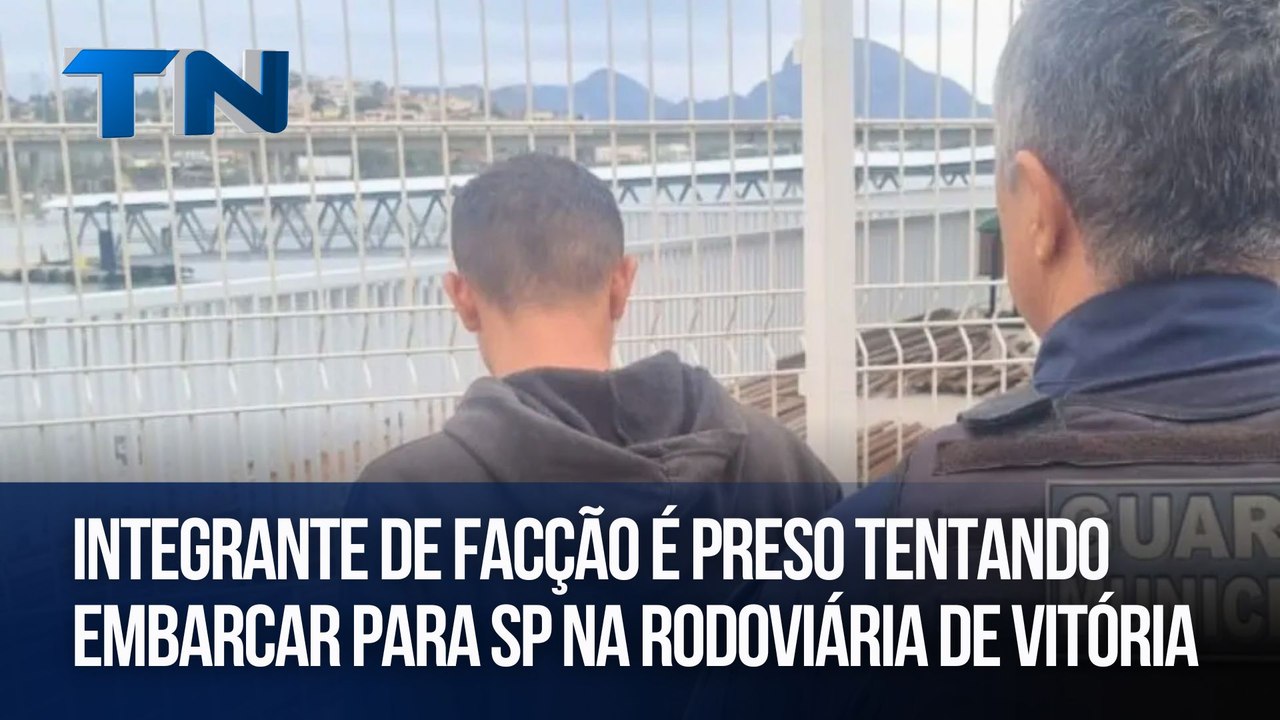 Integrante de facção é preso tentando embarcar para SP na rodoviária de Vitória