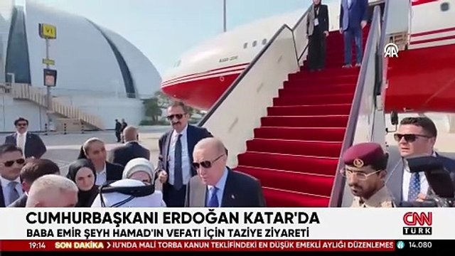 Cumhurbaşkanı Erdoğan, Katar Emiri Temim'e taziyelerini iletti