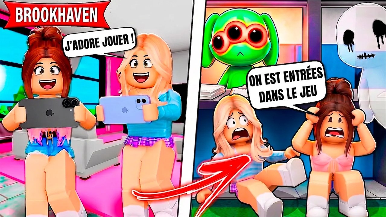 Des filles accros à Roblox se retrouvent à l’intérieur du jeu ! | Histoires Brookhaven RP | Roblox