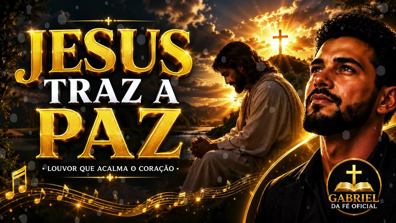 🎵 Jesus Traz a Paz 🙏 | Louvor Gospel que Acalma o Coração