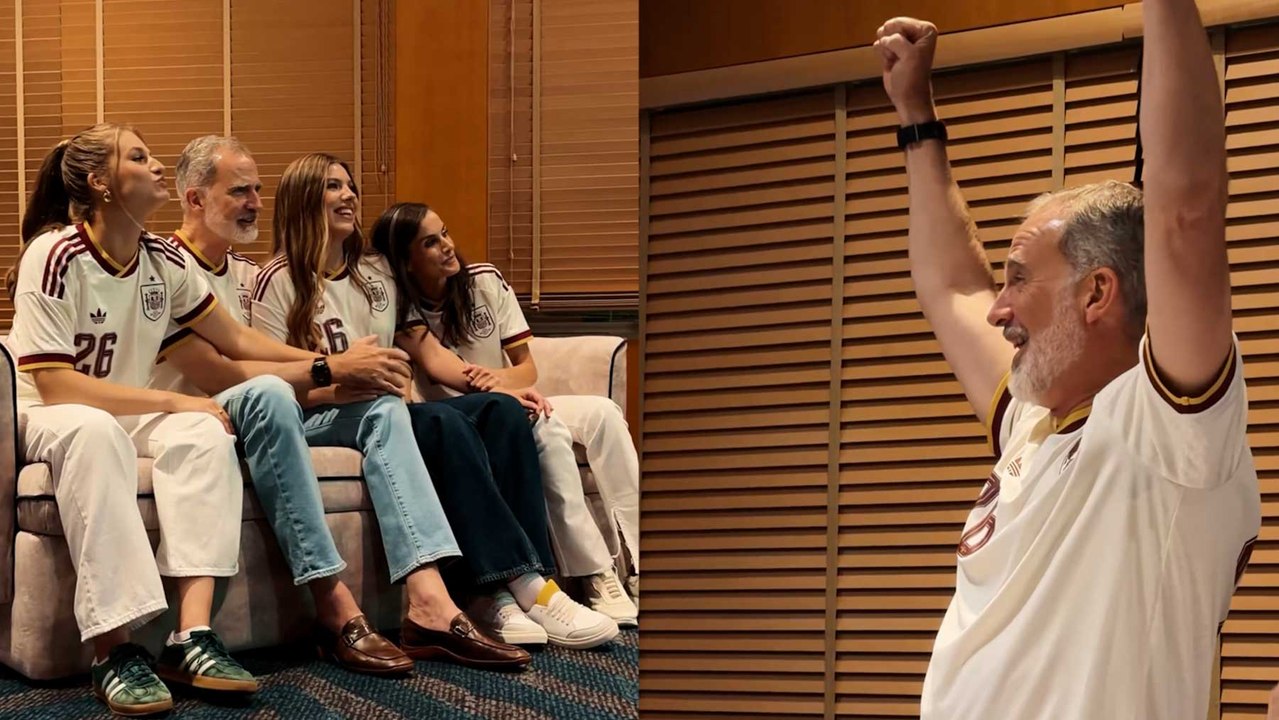 Una celebración única: el Rey, la Reina, la princesa y la infanta festejan el pase a la final del Mundial