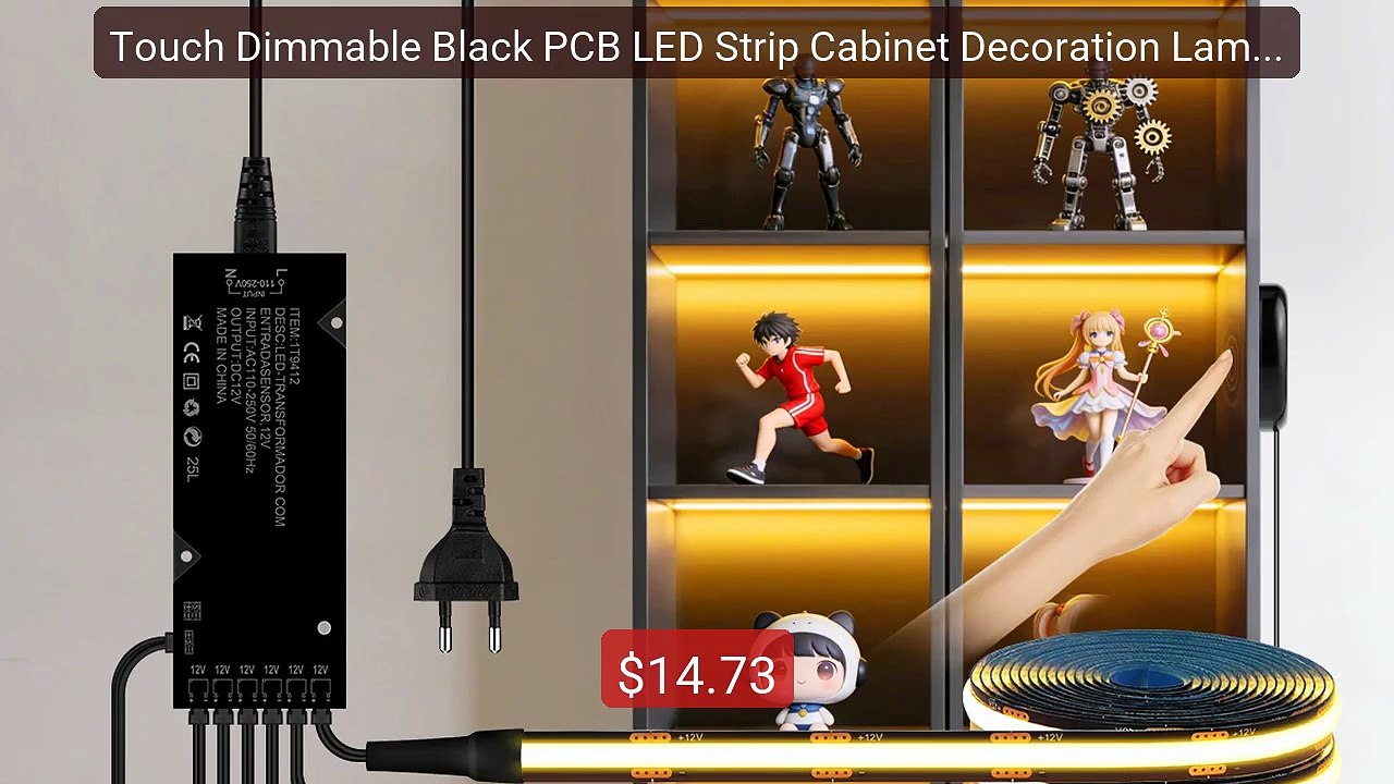 Touch Dimmable Black PCB LED Strip Cabinet Decoration Lamp 1-6Pcs E... -- Top Rated 2026 | Buy Now!