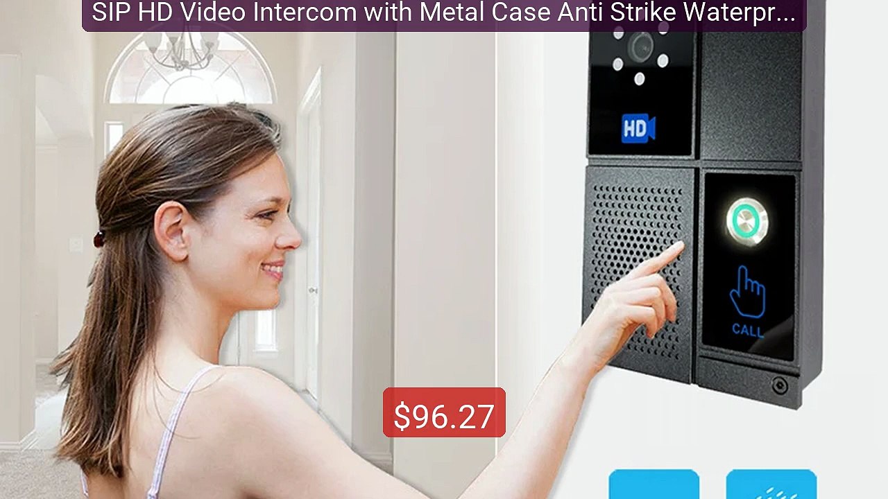 SIP HD Video Intercom with Metal Case Anti Strike Waterproof for Ou... -- Top Rated 2026 | Buy Now!
