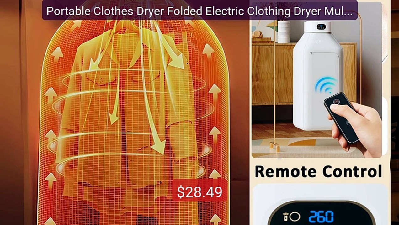 Portable Clothes Dryer Folded Electric Clothing Dryer Multifunction... -- Top Rated 2026 | Buy Now!