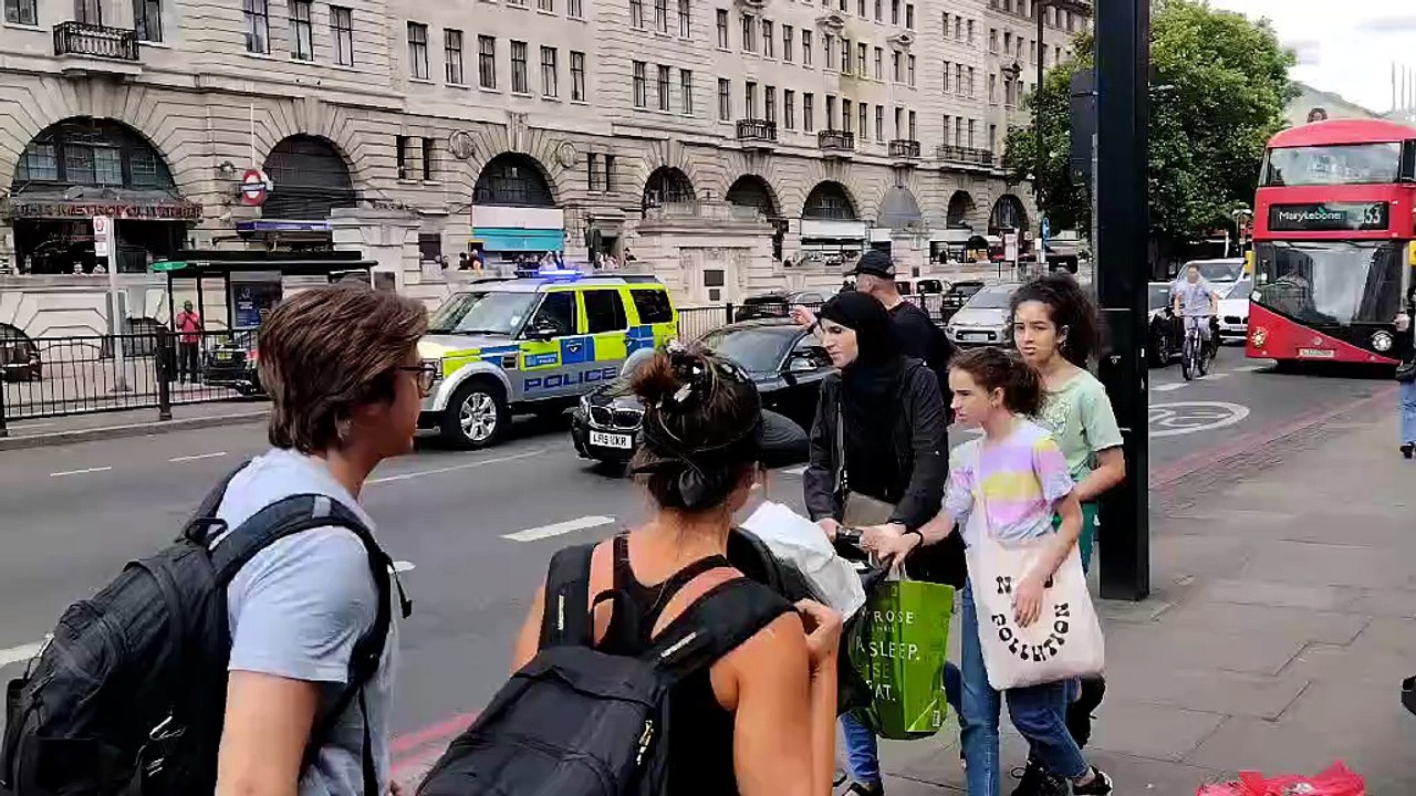 UK Police Car responding in London