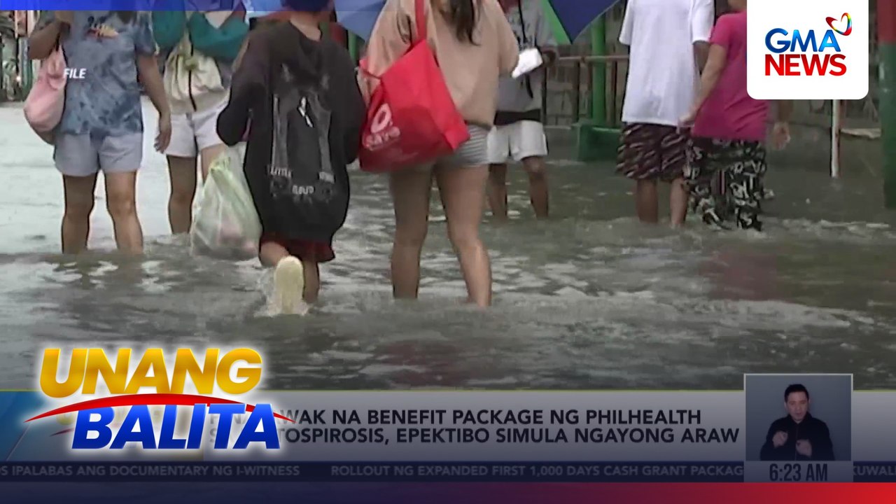Pinalawak na benefit package ng PhilHealth sa leptospirosis, epektibo simula ngayong araw | Unang Balita