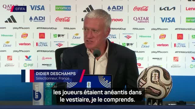 Bleus - Deschamps : “L’arbitre avait-il le niveau pour une demi-finale de Coupe du monde ?”