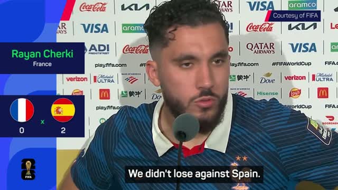 'We lost to ourselves, not Spain' - Cherki on France's elimination