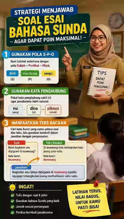 Strategi menjawab soal esai Bahasa Sunda agar dapat poin maksimal