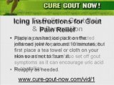 Gout Natural Remedies - Icing To Relieve Pain