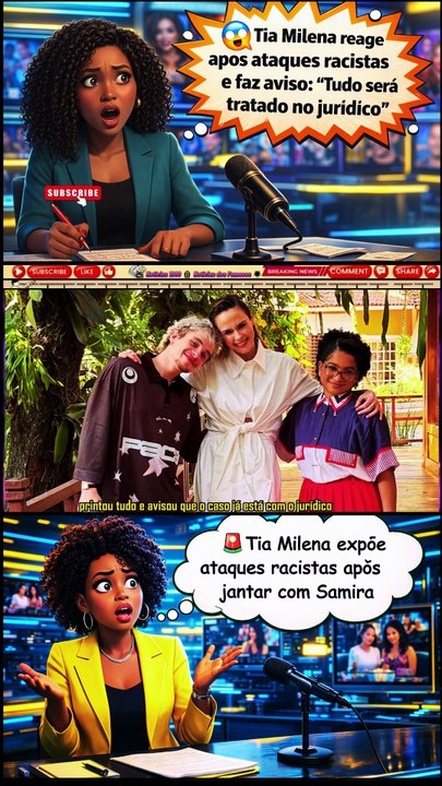 😱 #TiaMilena expõe ataques de R(a)c(i)s(m)o após reencontro com #Samira! Internet explode!