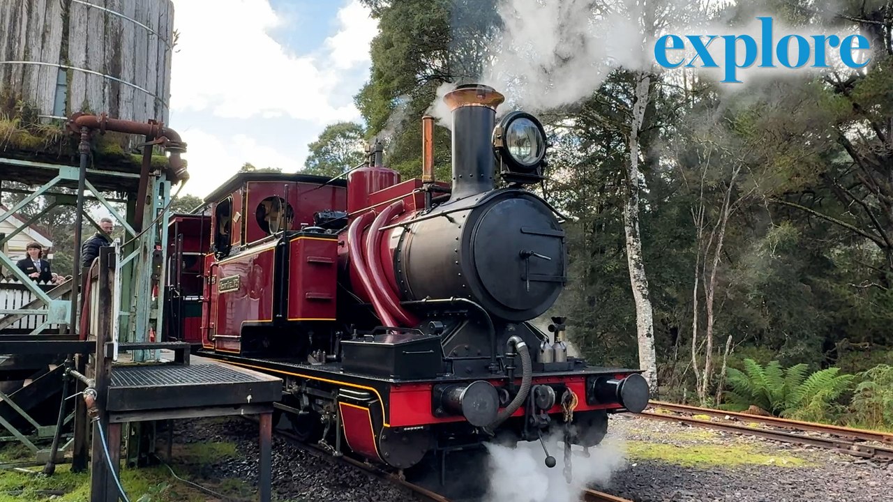 Onboard the West Coast Wilderness Railway