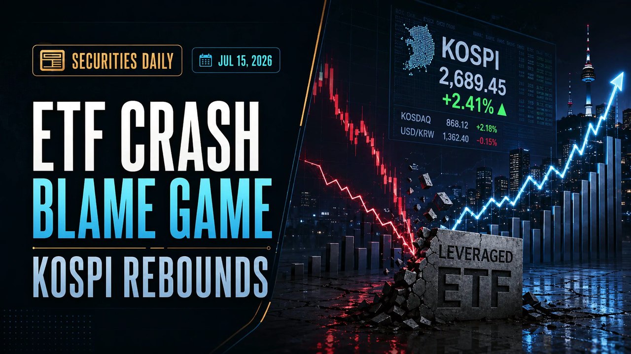 Goldman Blames Leveraged ETFs for the Crash as KOSPI Rebounds | July 15 2026