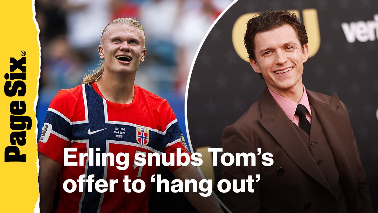 Norway soccer superstar Erling Haaland snubs Tom Holland's offer to 'hang out'