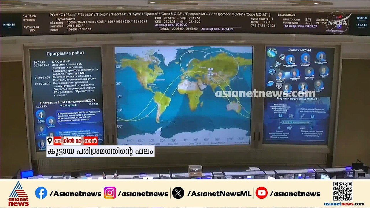 'എല്ലാം കൂട്ടായപരിശ്രമത്തിന്റെ ഫലം'; ബഹിരാകാശത്ത് നിന്നും അനിൽ മേനോന്റെ ആദ്യ ശബ്ദസന്ദേശമെത്തി