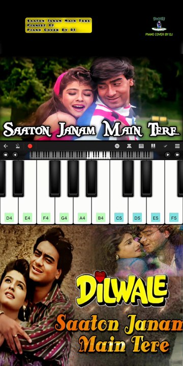 Saaton Janam Main Tere | Piano Cover By DJ | Pianist DJ | Walk Band