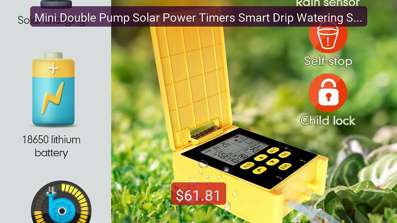 Mini Double Pump Solar Power Timers Smart Drip Watering System Bui... -- Best Deal 2026 | Shop Now!
