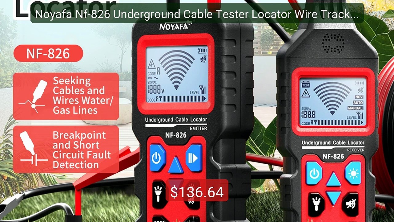 Noyafa Nf-826 Underground Cable Tester Locator Wire Tracker D... -- Amazing Value 2026 | Must Have!