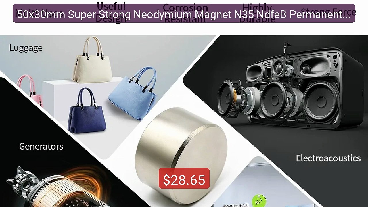 50x30mm Super Strong Neodymium Magnet N35 NdfeB Permanent Magn... -- Hot Deal 2026 | Limited Offer!