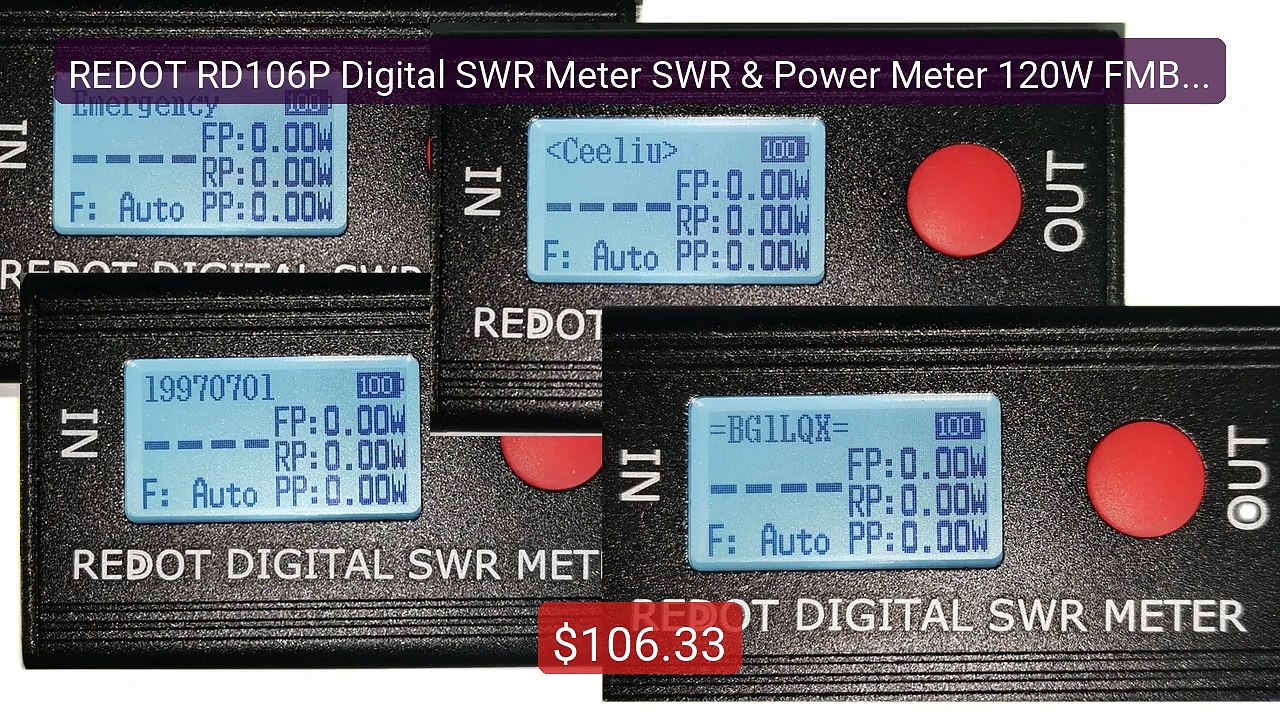 REDOT RD106P Digital SWR Meter SWR & Power Meter 120W FMB V... -- Top Pick 2026 | Unbeatable Price!