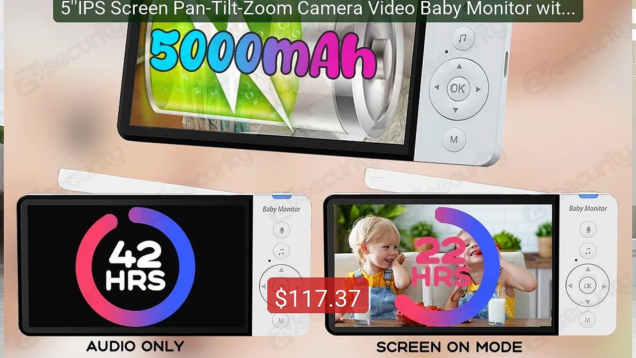 5''IPS Screen Pan-Tilt-Zoom Camera Video Baby Monitor with 30-... -- Hot Deal 2026 | Limited Offer!