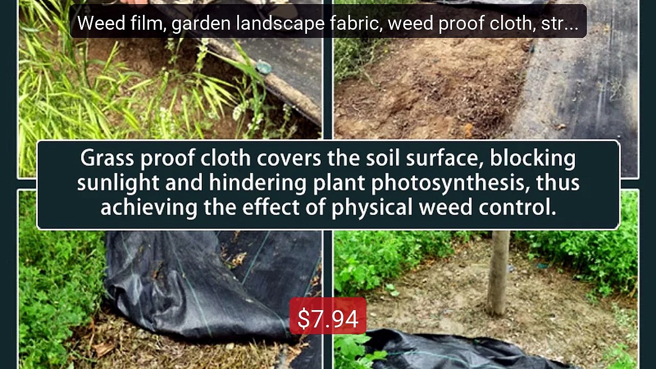 Weed film, garden landscape fabric, weed proof cloth, stron... -- Top Pick 2026 | Unbeatable Price!