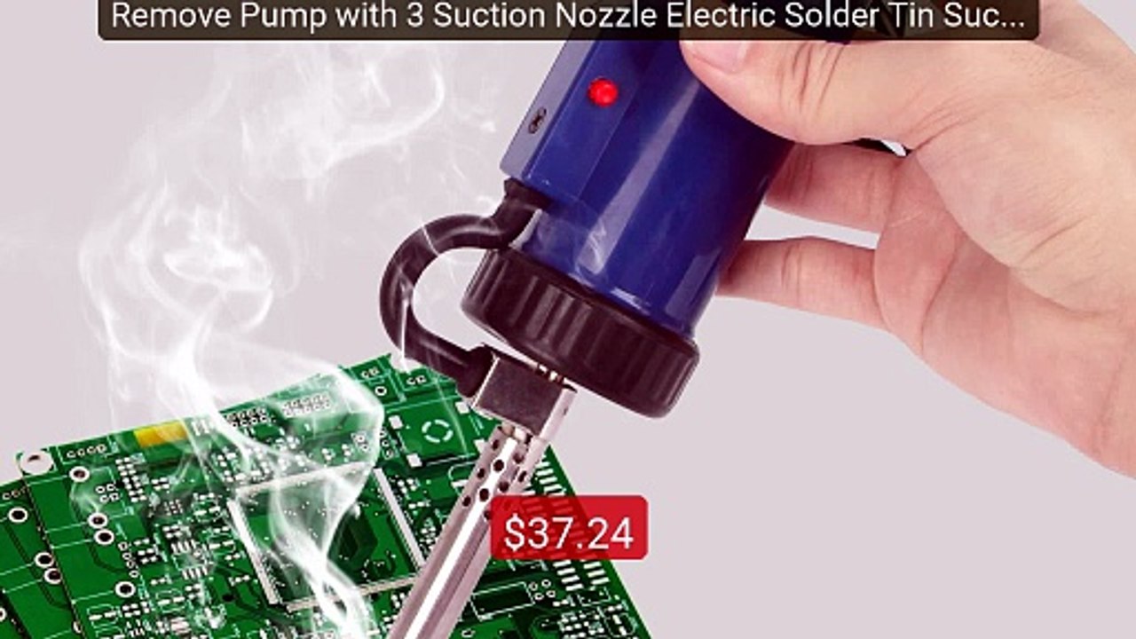 Remove Pump with 3 Suction Nozzle Electric Solder Tin Sucker A... -- Best Buy 2026 | Great Quality!
