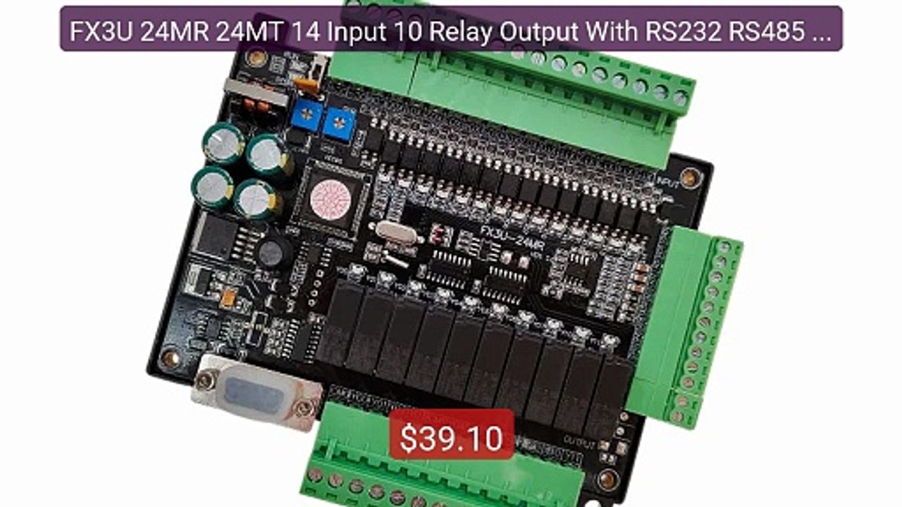 FX3U 24MR 24MT 14 Input 10 Relay Output With RS232 RS485 38400... -- Best Buy 2026 | Great Quality!