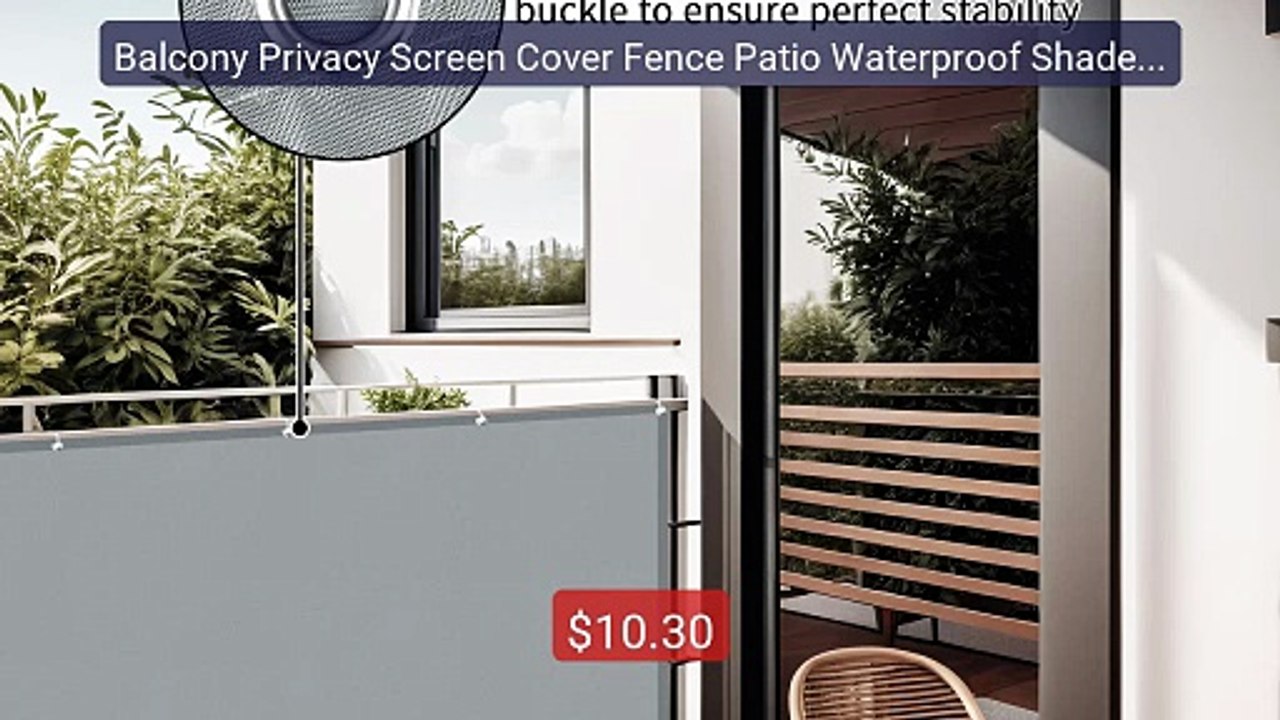 Balcony Privacy Screen Cover Fence Patio Waterproof Shade Cloth 95... -- Best Deal 2026 | Shop Now!