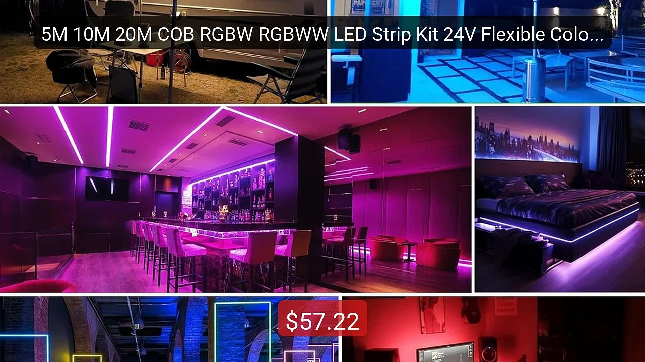 5M 10M 20M COB RGBW RGBWW LED Strip Kit 24V Flexible Color Cha... -- Best Buy 2026 | Great Quality!