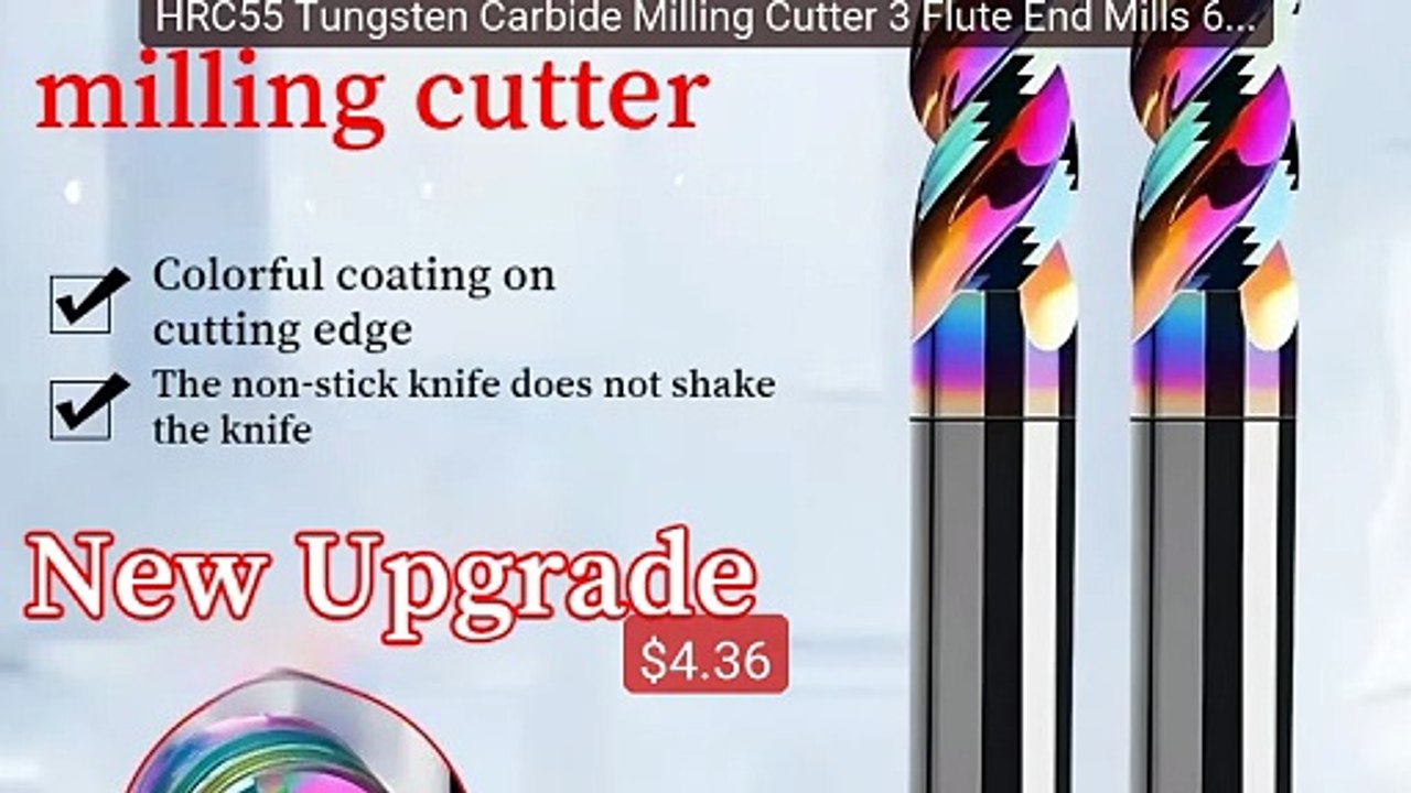 HRC55 Tungsten Carbide Milling Cutter 3 Flute End Mills 6 7 9mm For... -- Top Rated 2026 | Buy Now!