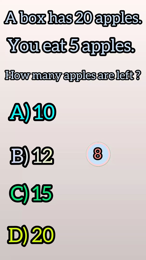 Math Puzzle Quiz: Think Before You Answer - video Dailymotion