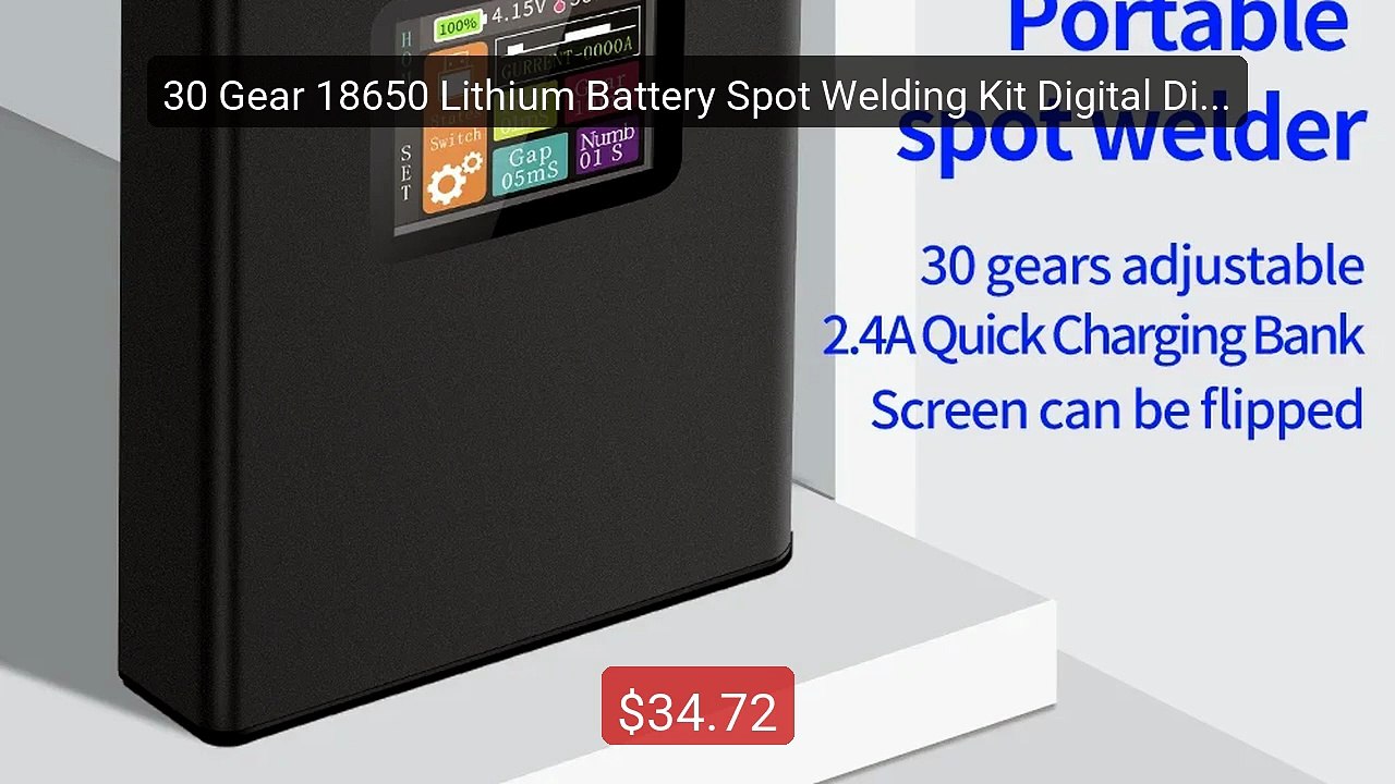 30 Gear 18650 Lithium Battery Spot Welding Kit Digital Display Hand... -- Top Rated 2026 | Buy Now!