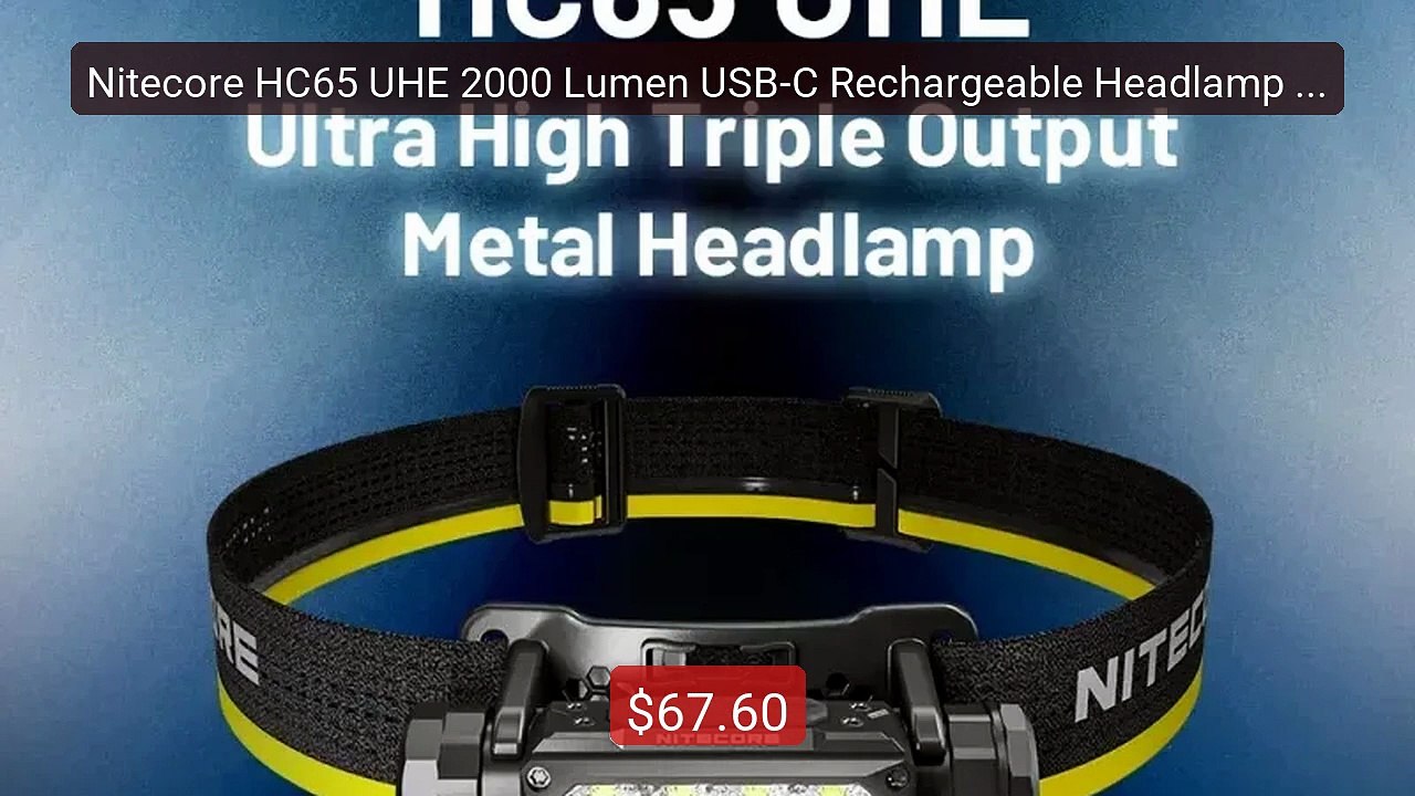 Nitecore HC65 UHE 2000 Lumen USB-C Rechargeable Headlamp Re... -- Top Pick 2026 | Unbeatable Price!