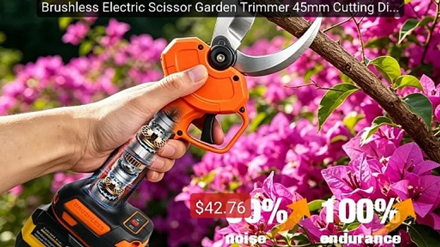 Brushless Electric Scissor Garden Trimmer 45mm Cutting Diameter Pru... Top Rated 2026 | Buy Now!