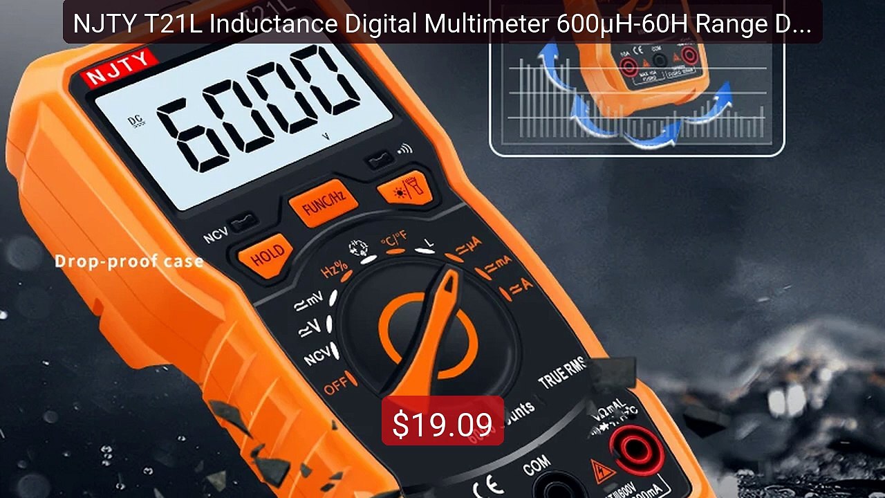 NJTY T21L Inductance Digital Multimeter 600μH-60H Range Duty Cycle ... -- Top Rated 2026 | Buy Now!