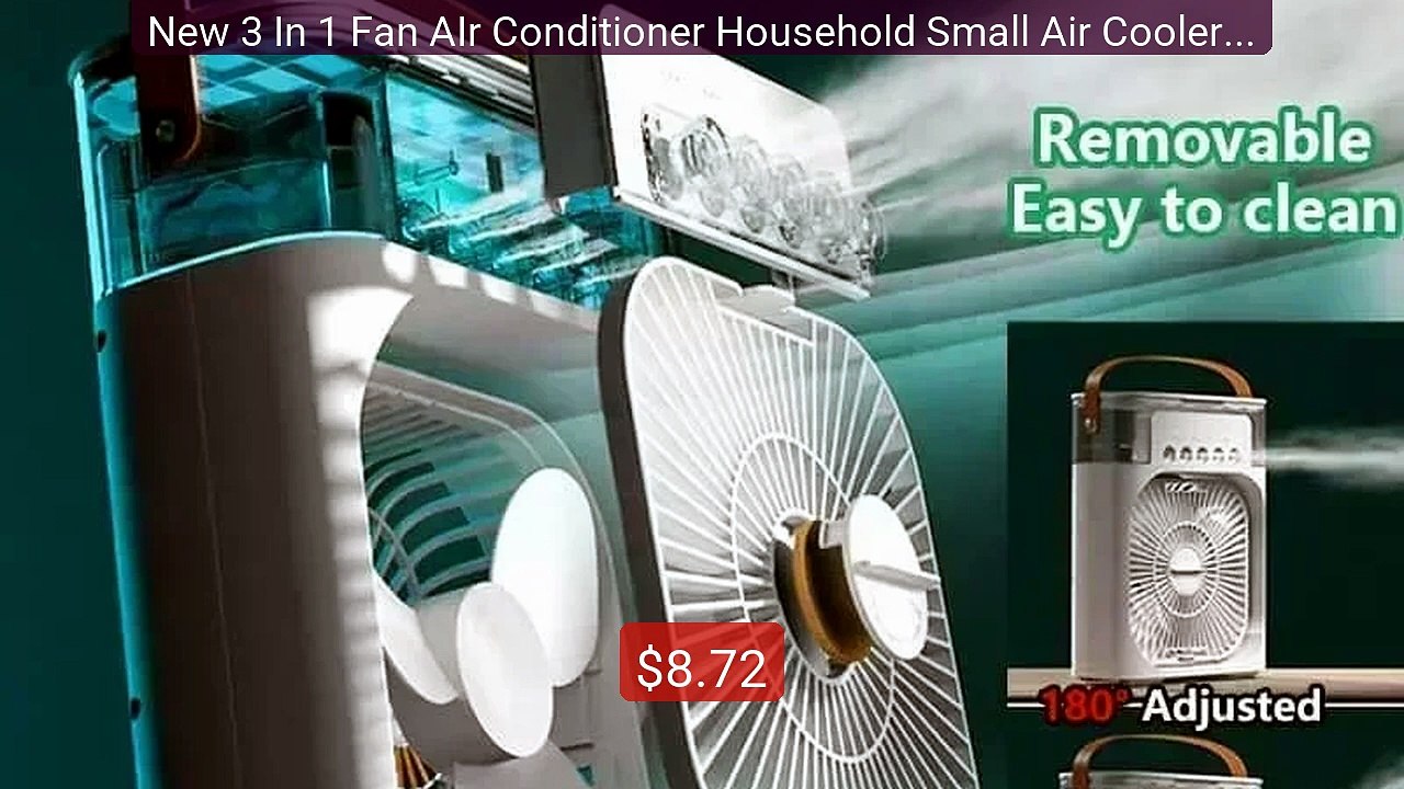 New 3 In 1 Fan AIr Conditioner Household Small Air Cooler LED ... -- Best Buy 2026 | Great Quality!