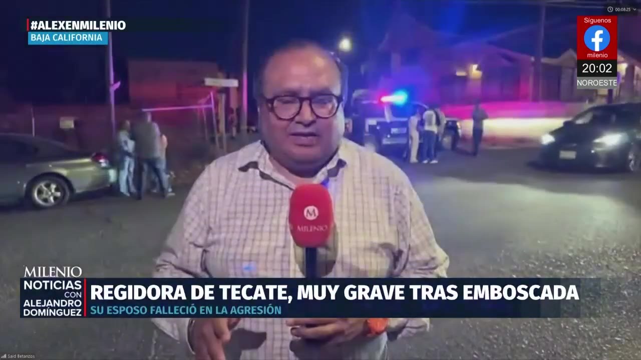 Regidora de Tecate y su hija de 15 años sobreviven a emboscada que cobra vida de su esposo