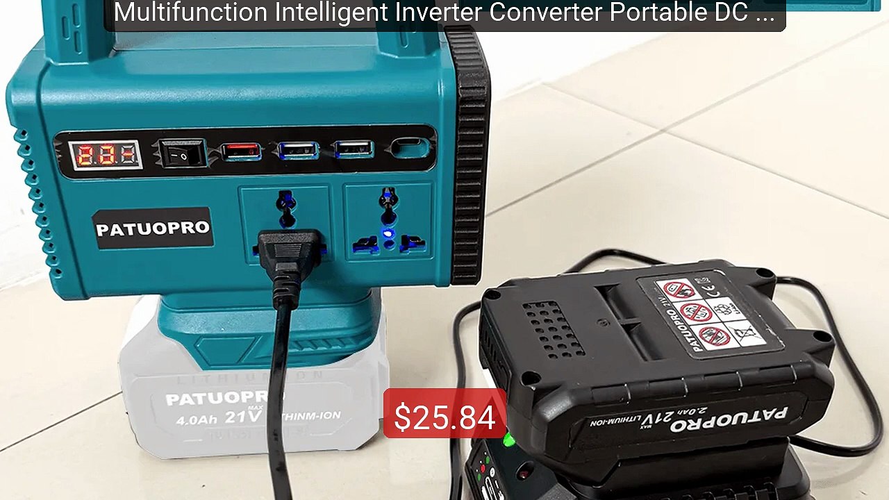 Multifunction Intelligent Inverter Converter Portable DC 21V ... -- Amazing Value 2026 | Must Have!