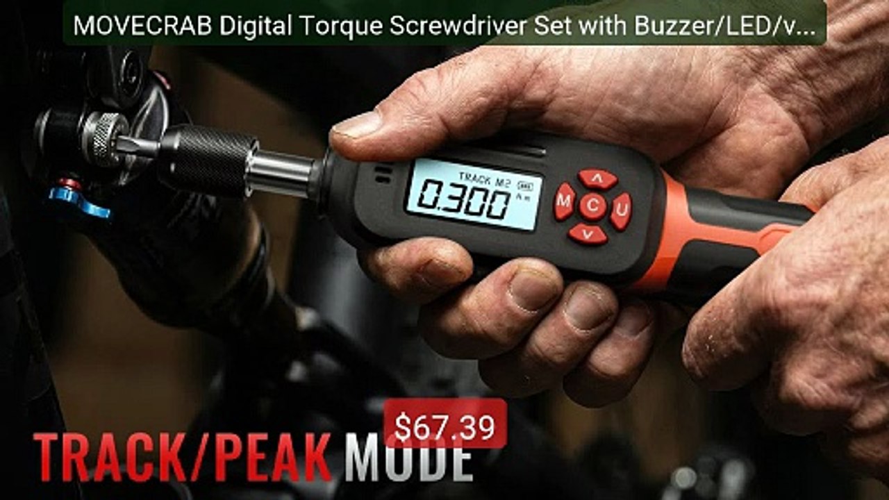 MOVECRAB Digital Torque Screwdriver Set with Buzzer/LED/vibrat... -- Best Buy 2026 | Great Quality!